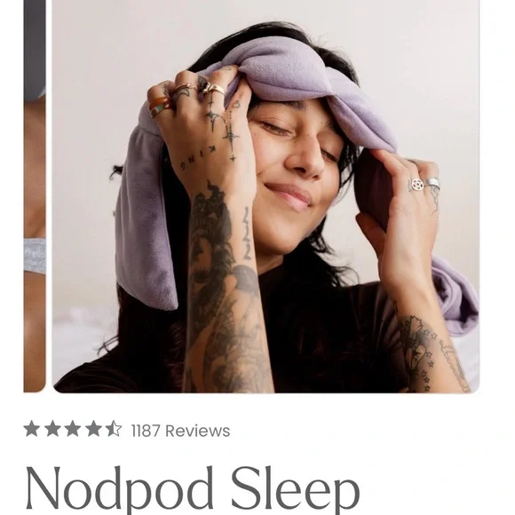 Nodpod Gray Weighted Eye Mask-NWOT - Picture 4 of 7